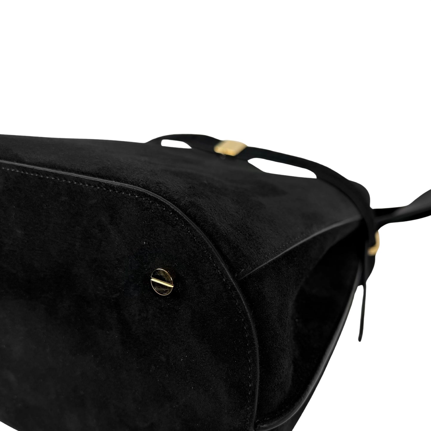 TOTEME Belted Suede Bucket Bag