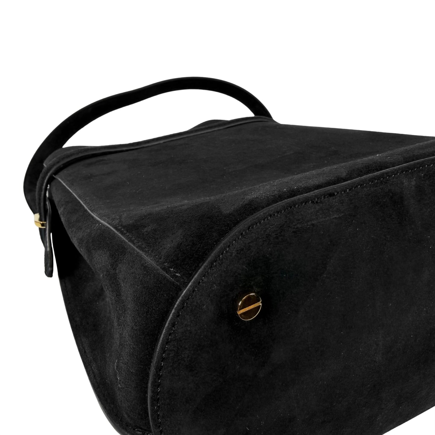 TOTEME Belted Suede Bucket Bag