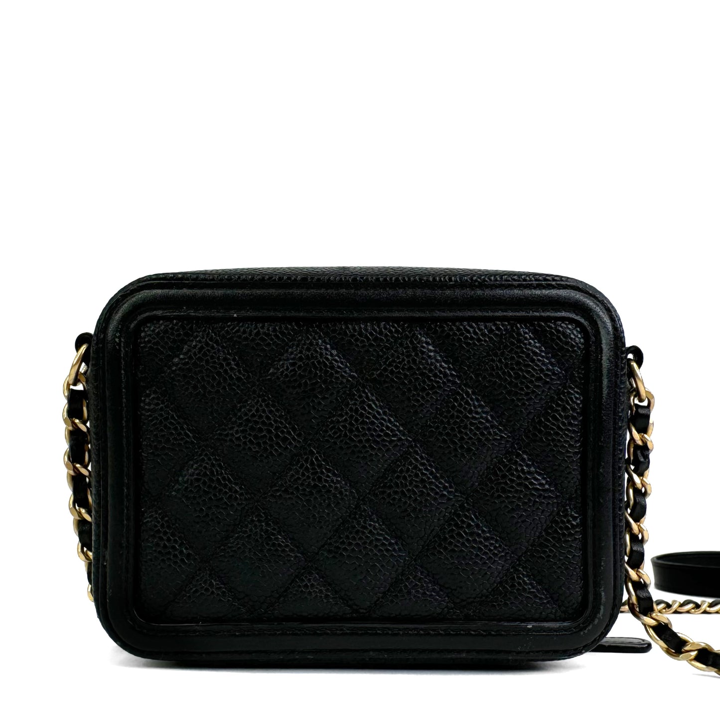 Chanel CC Filigree Vanity Clutch