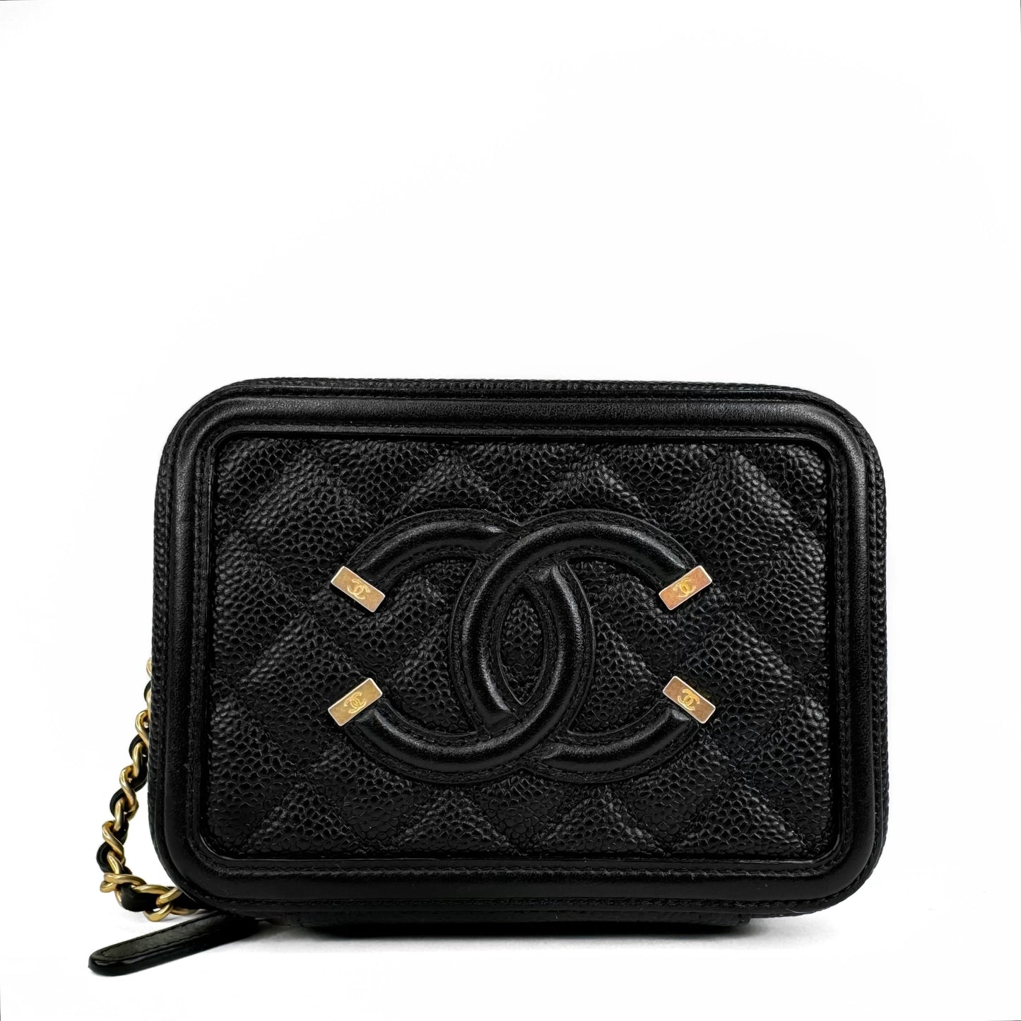 Chanel CC Filigree Vanity Clutch