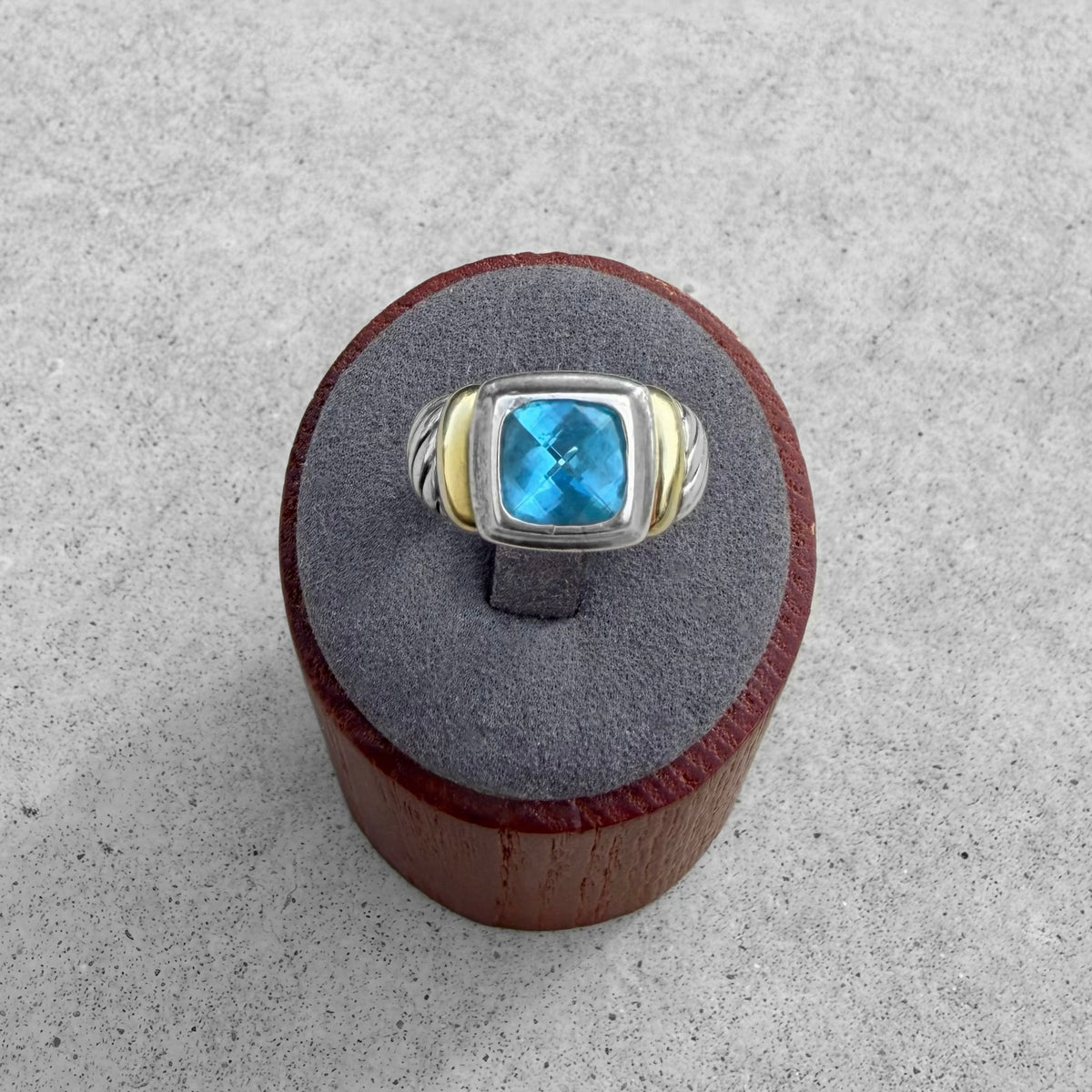 David Yurman Blue Topaz Noblesse Ring