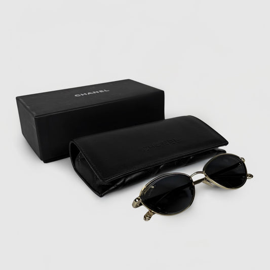 Chanel Metal Cat-Eye Sunglasses
