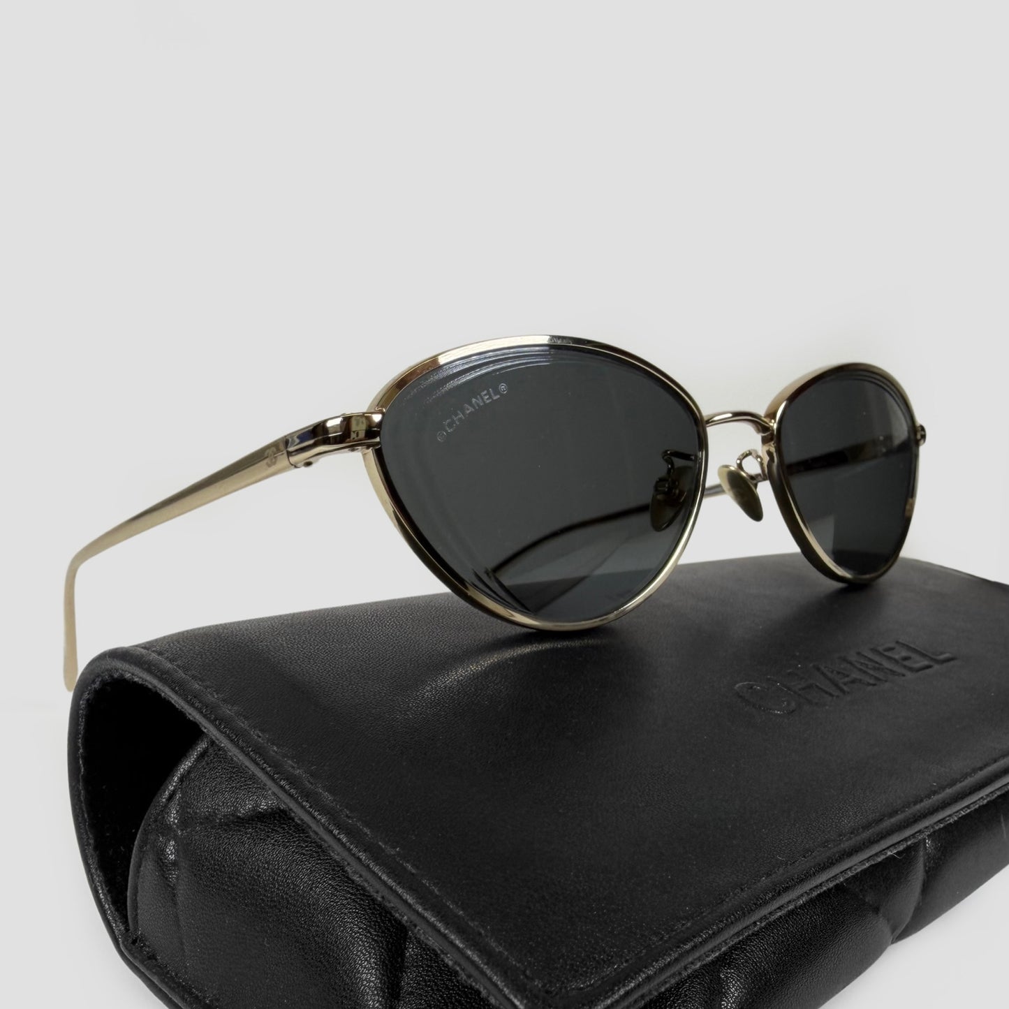 Chanel Metal Cat-Eye Sunglasses
