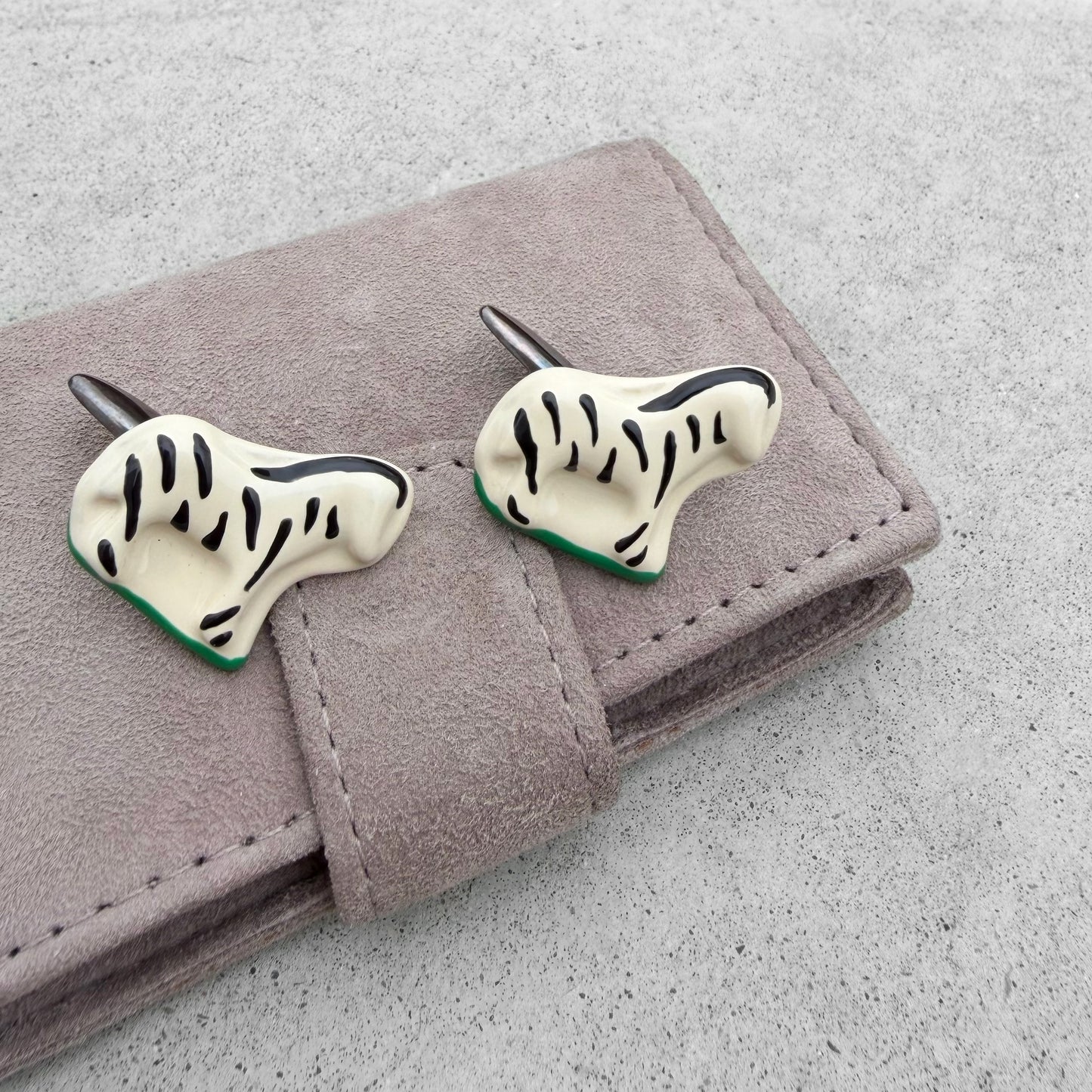 Bottega Veneta Zebra Cufflinks
