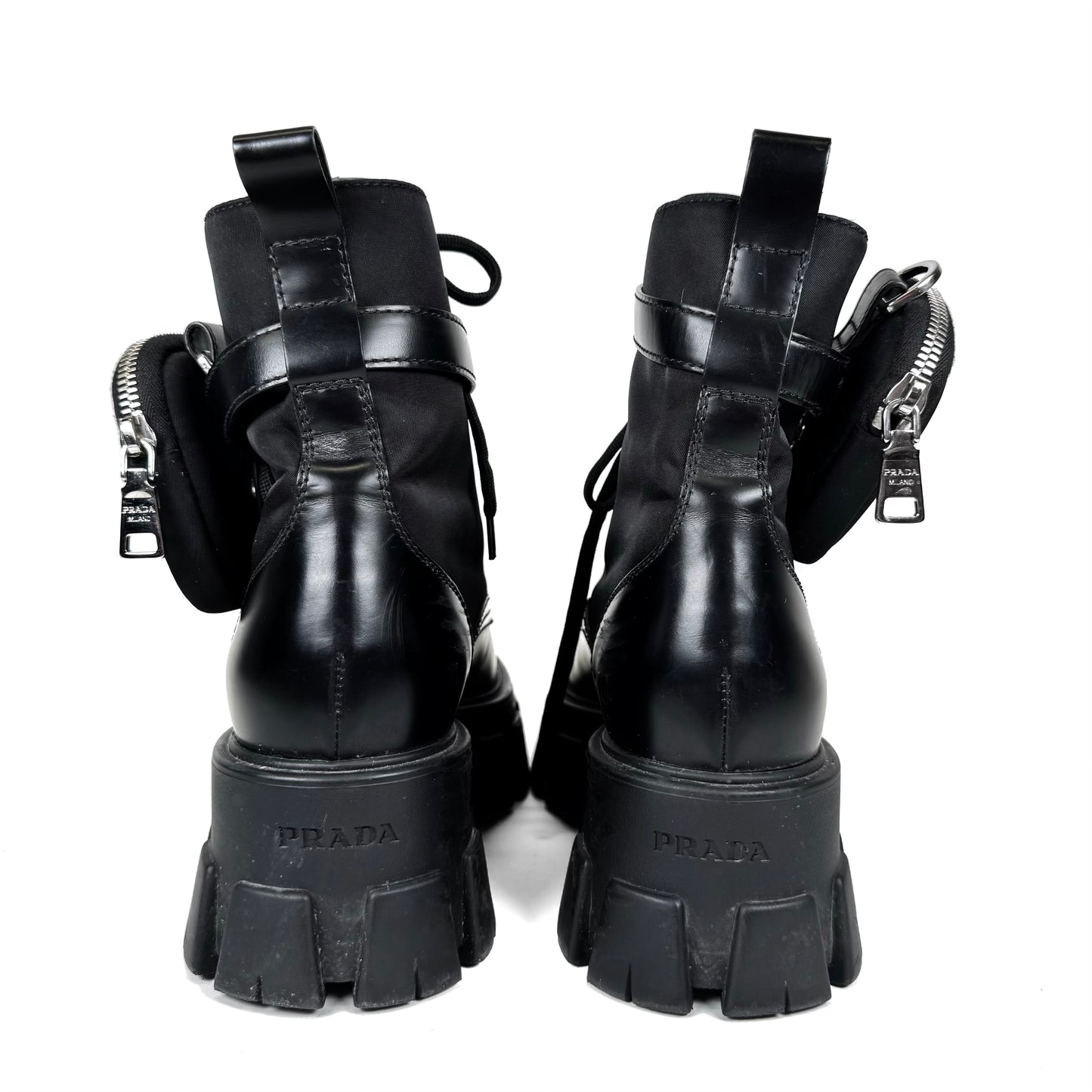 Prada Monolith Combat Boots