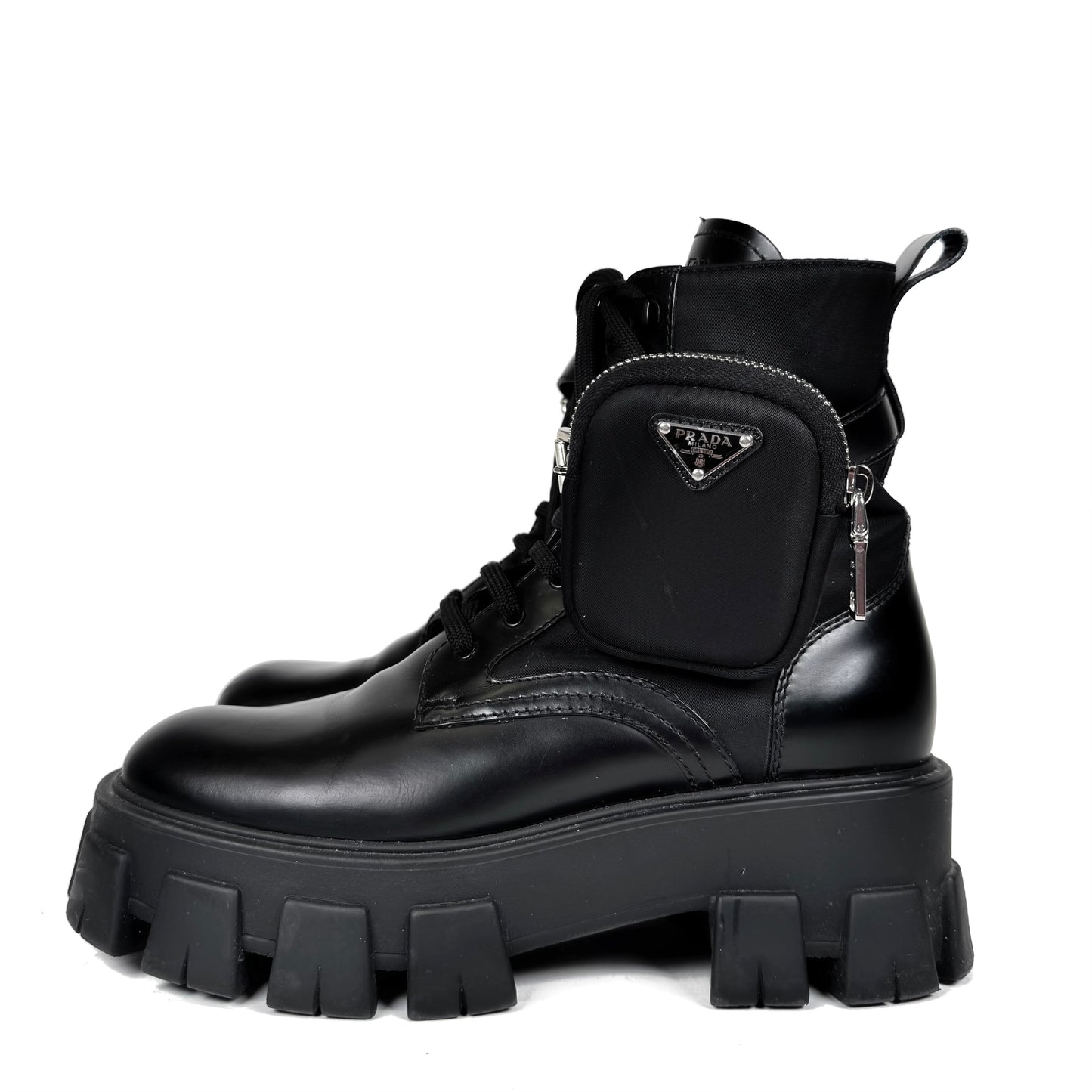 Prada Monolith Combat Boots