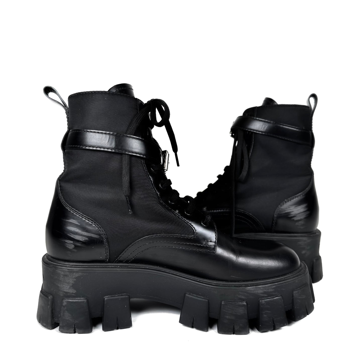 Prada Monolith Combat Boots