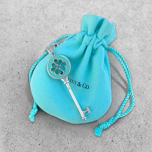 Tiffany & Co. Enamel Key Necklace