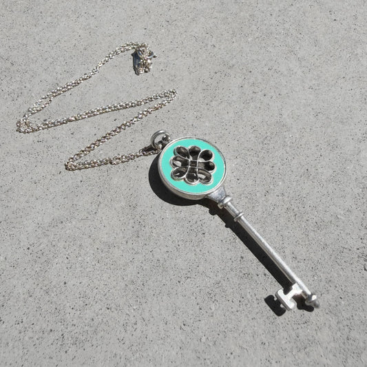 Tiffany & Co. Enamel Key Necklace