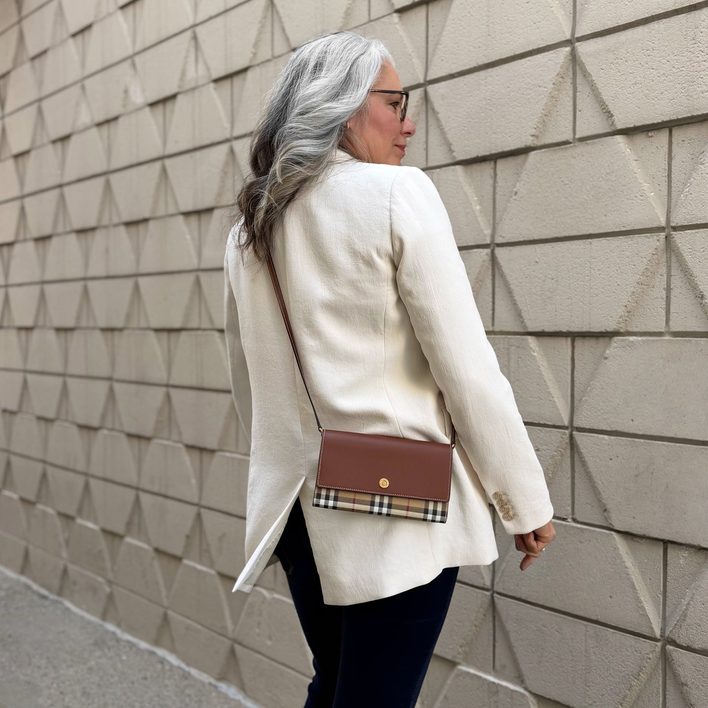 Burberry Hannah Check Crossbody Bag