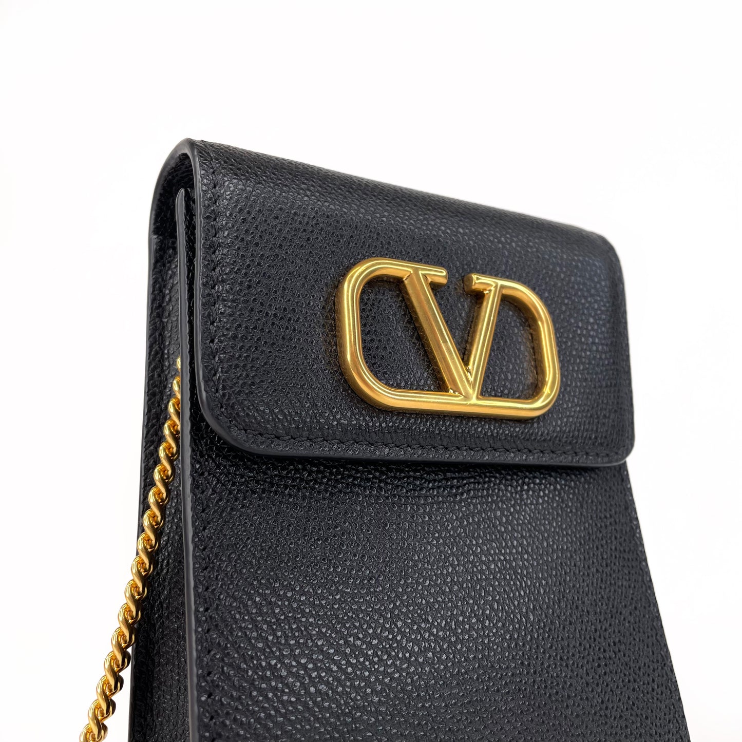Valentino Loco Leather Crossbody Phone Case