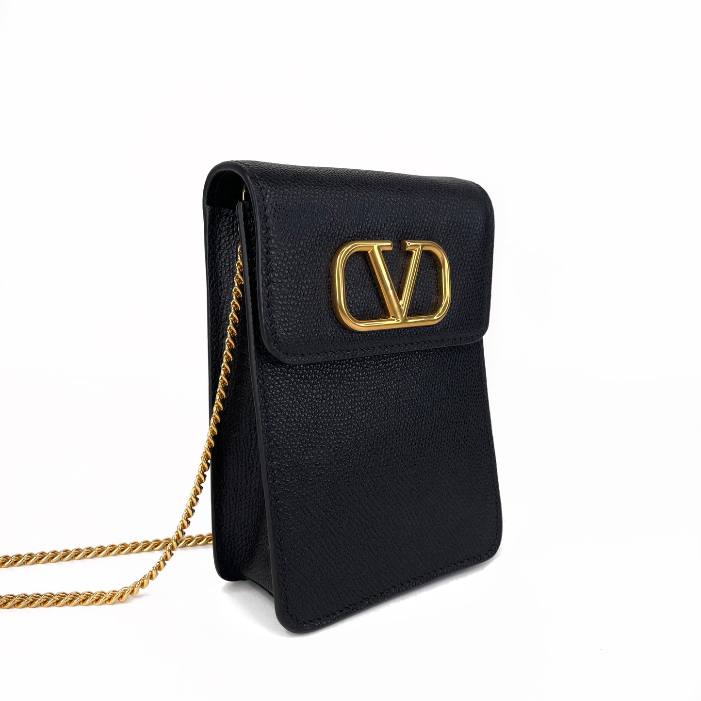 Valentino Loco Leather Crossbody Phone Case