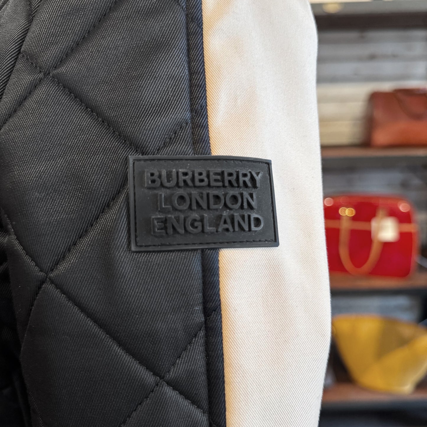 Burberry Diamond Quilting Belted Jacket