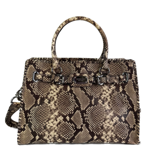 Micheal Kors Snakeskin Belted Tote Bag