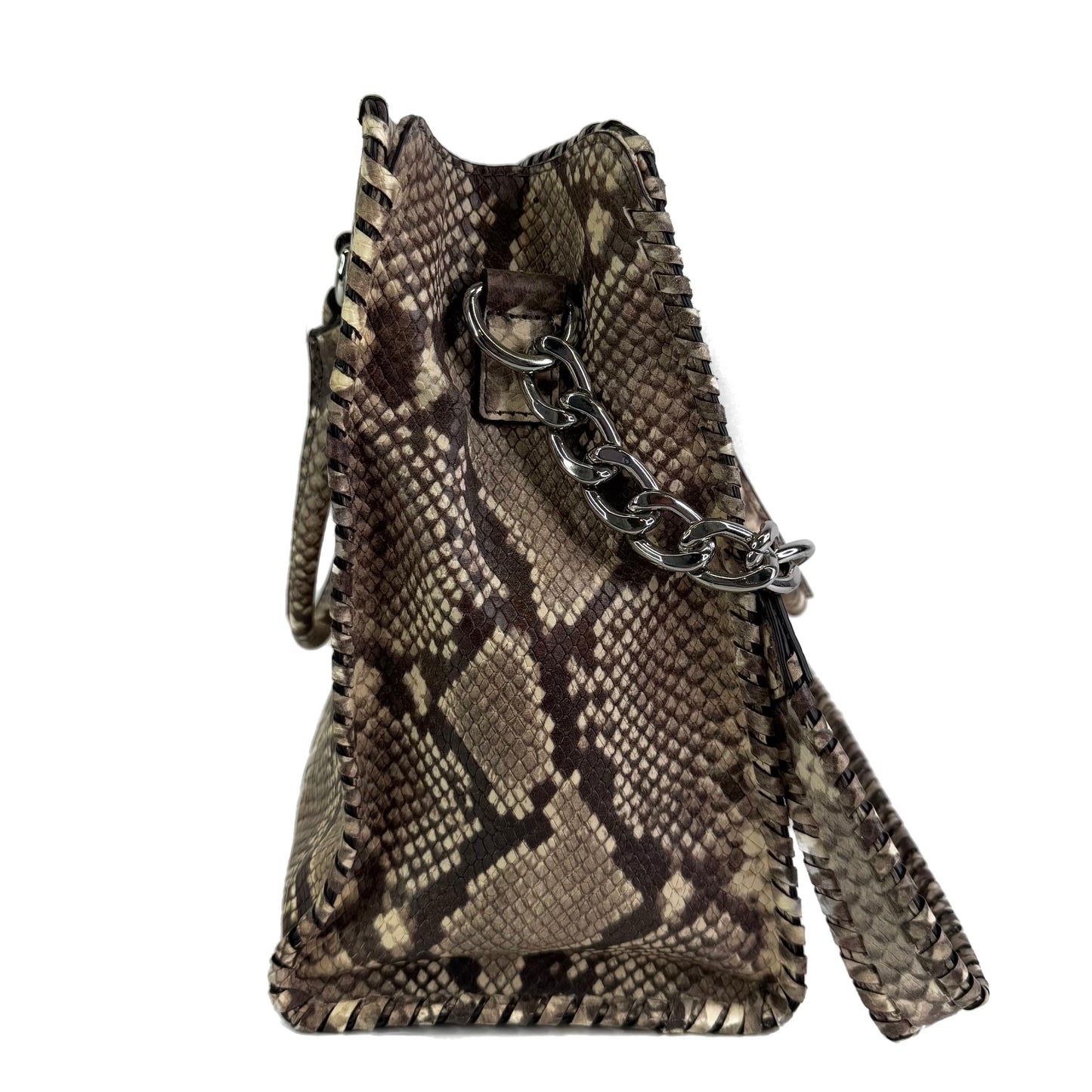 Micheal Kors Snakeskin Belted Tote Bag