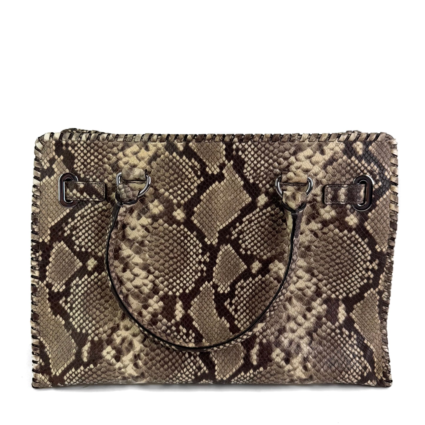 Micheal Kors Snakeskin Belted Tote Bag