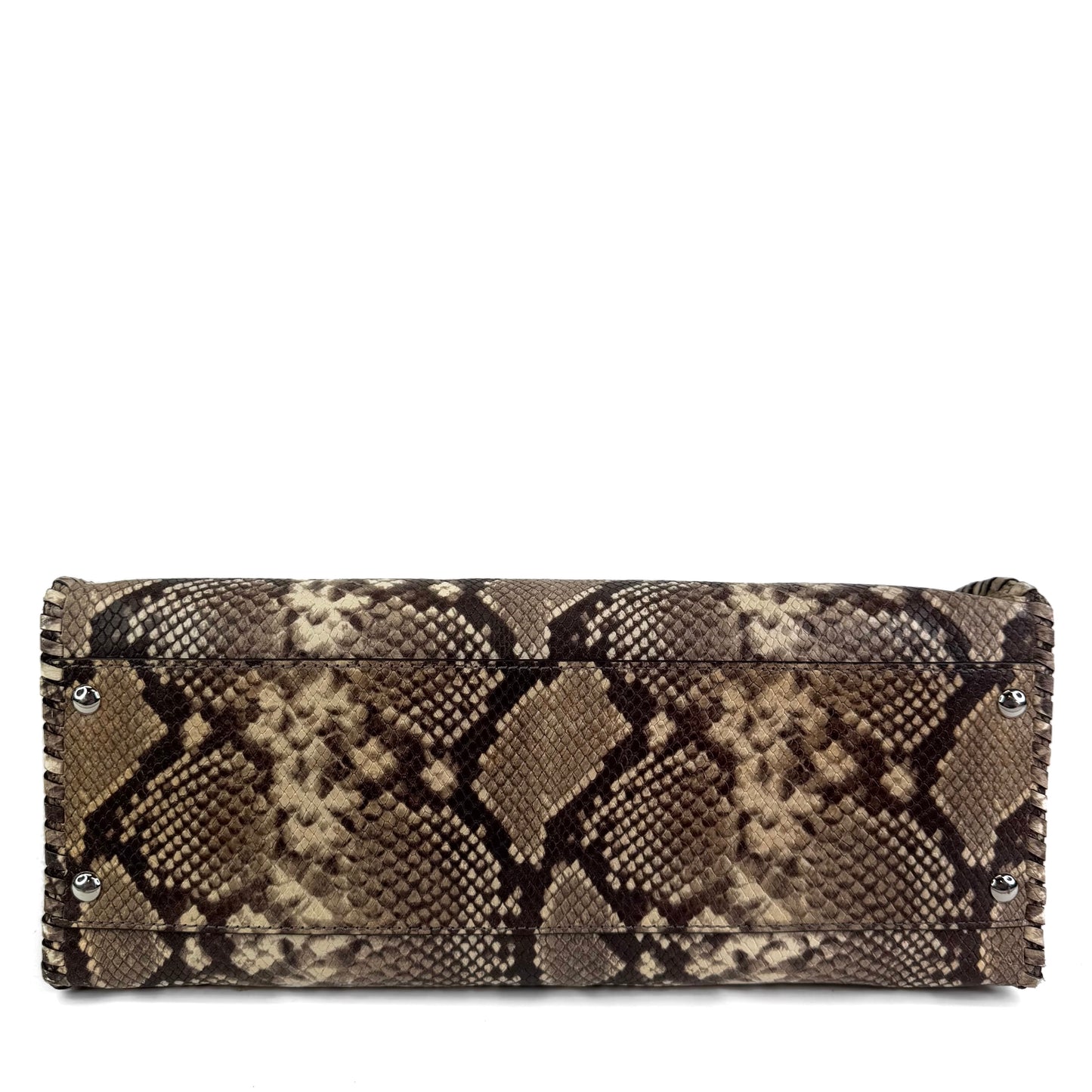 Micheal Kors Snakeskin Belted Tote Bag