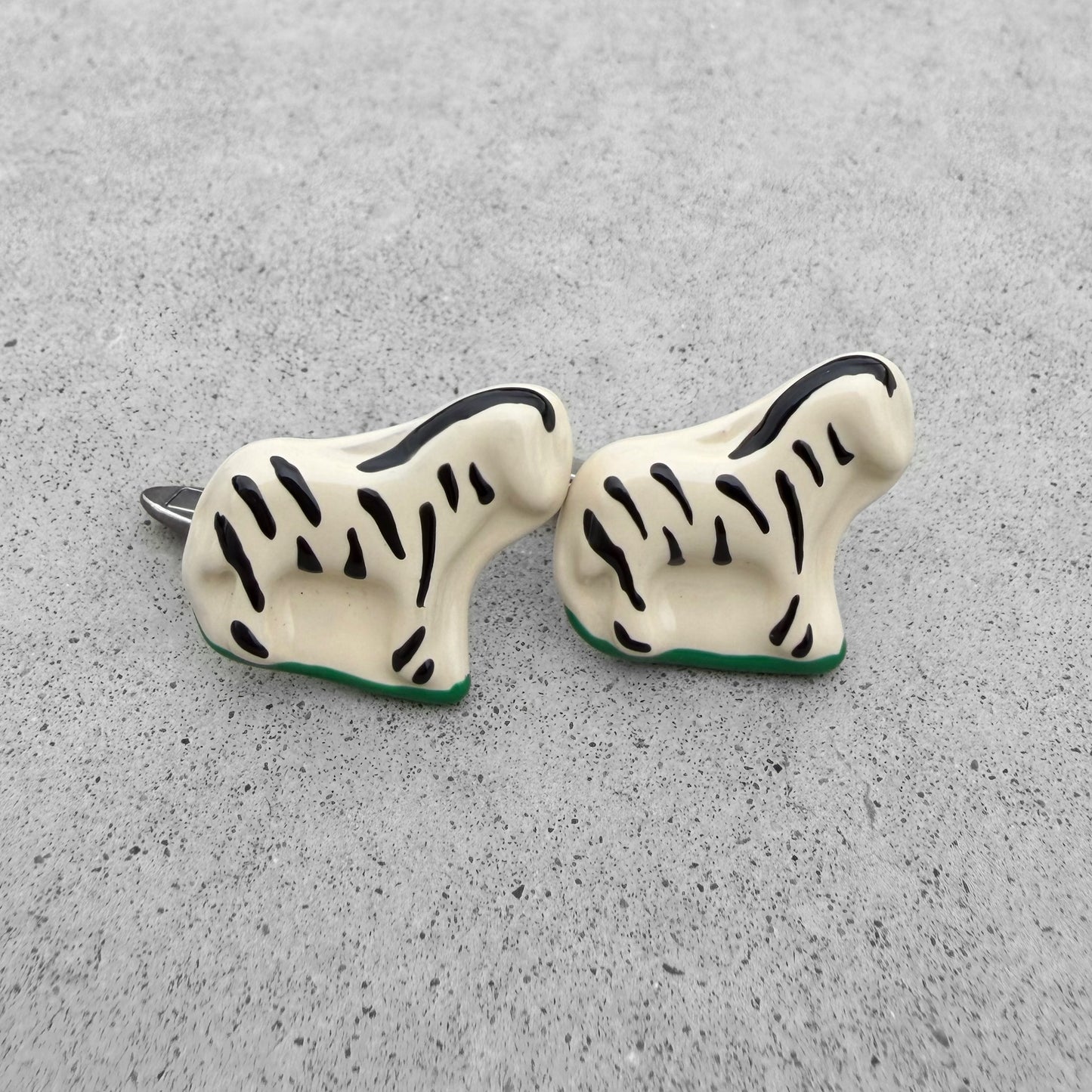 Bottega Veneta Zebra Cufflinks