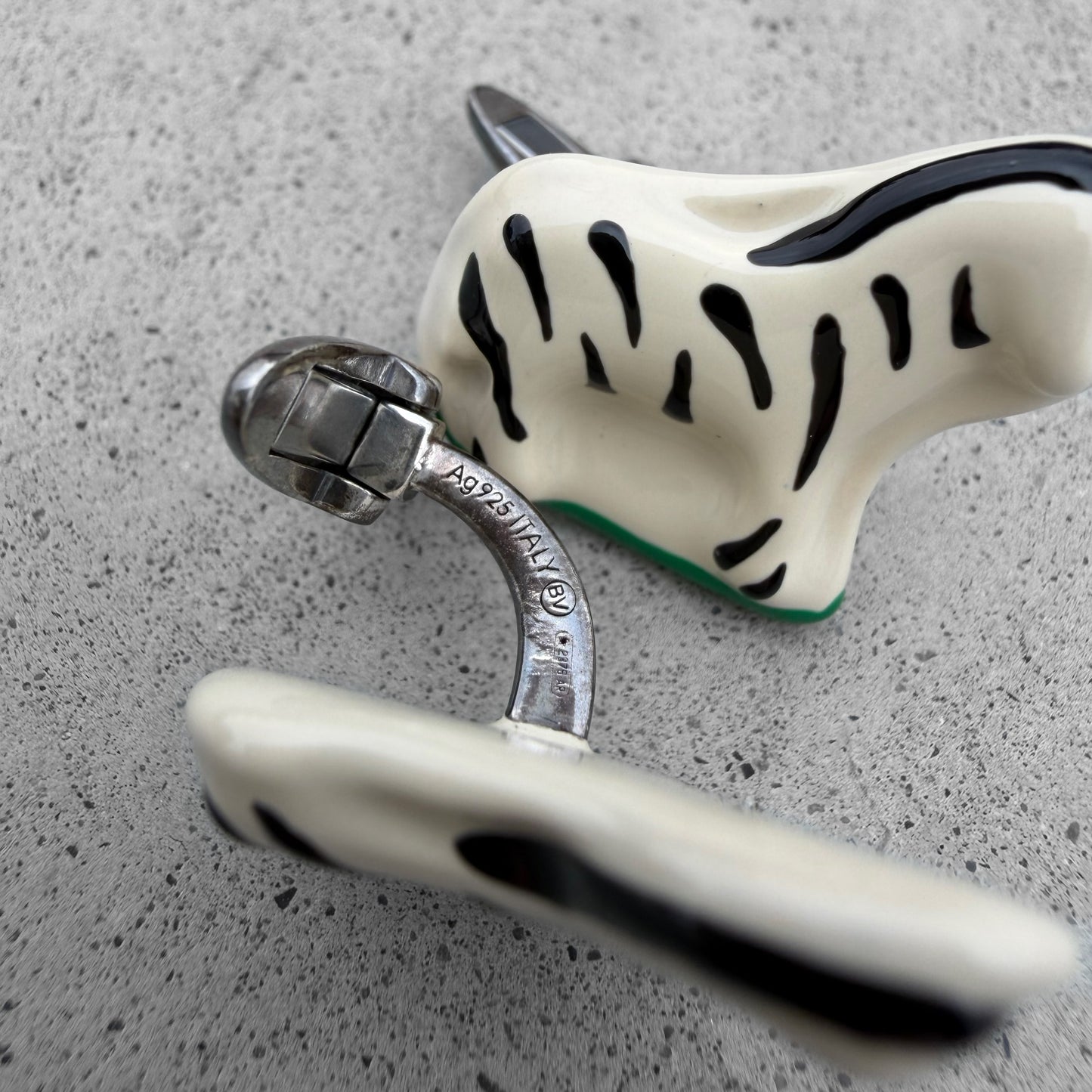 Bottega Veneta Zebra Cufflinks