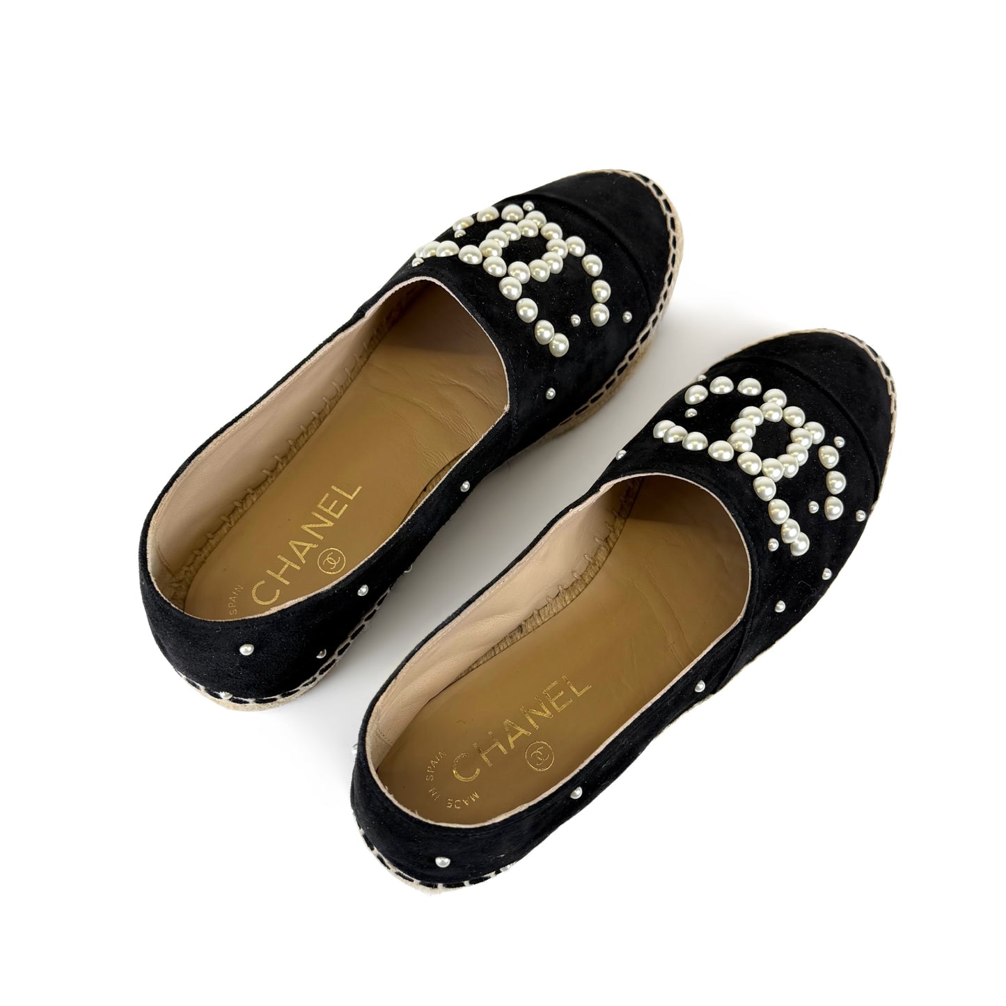 Chanel Pearl CC Espadrilles