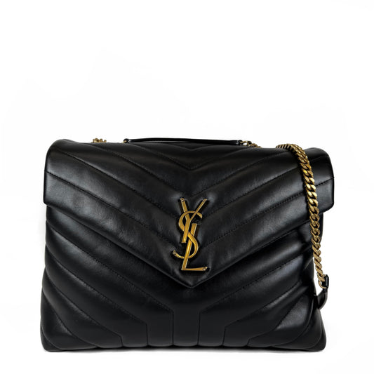 Saint Laurent Lou Lou Chevron Medium Bag