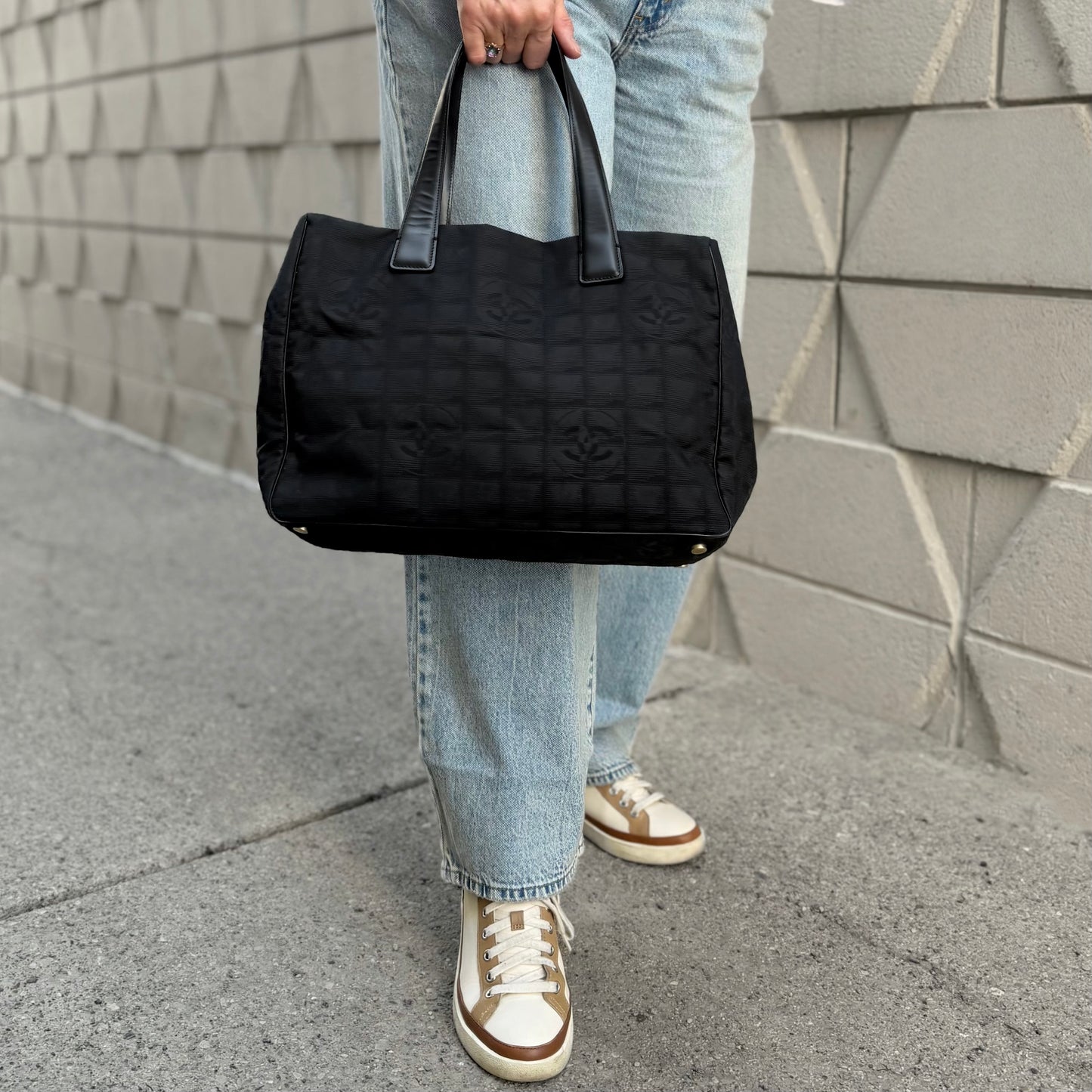 Chanel CC Nylon Tote Bag