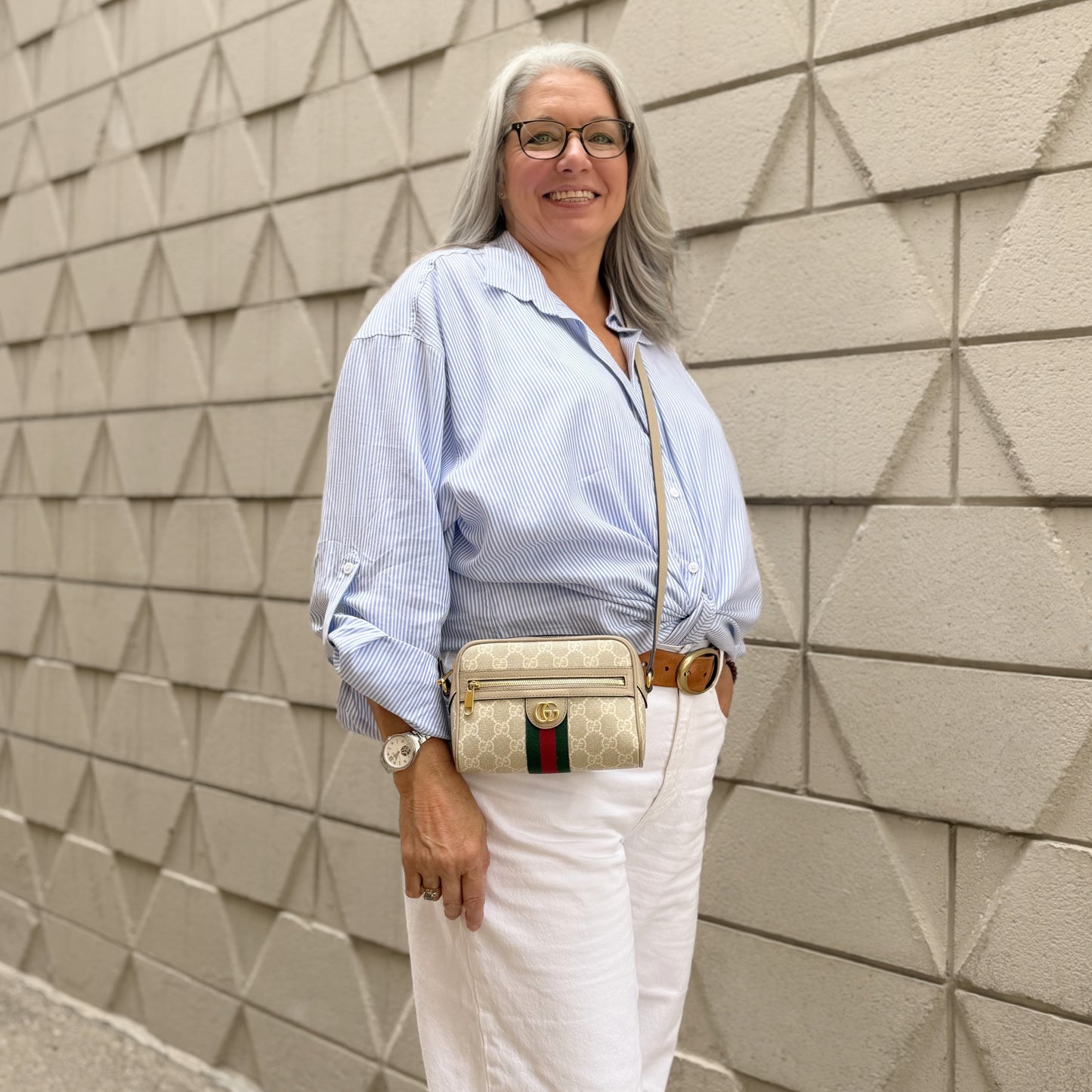 Gucci Ophidia GG Supreme Mini Crossbody Bag