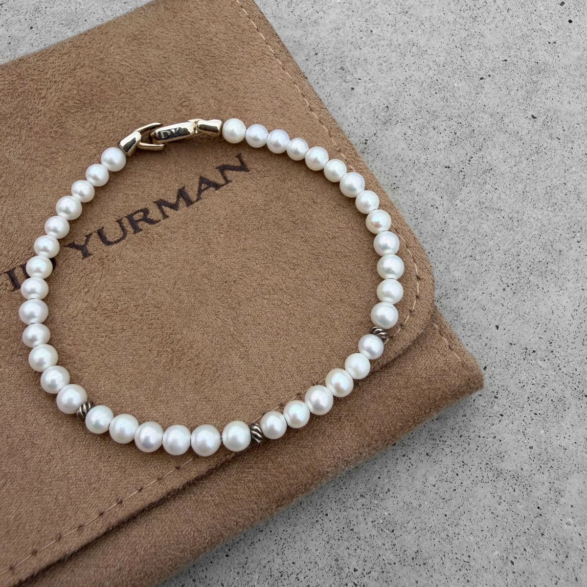 David Yurman Bijoux Spiritual Beads Pearl Bracelet