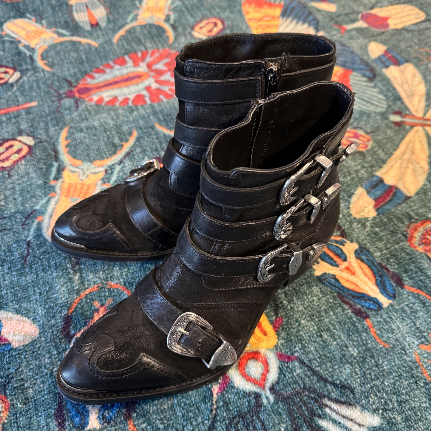 Pinko Western Buckle Boots