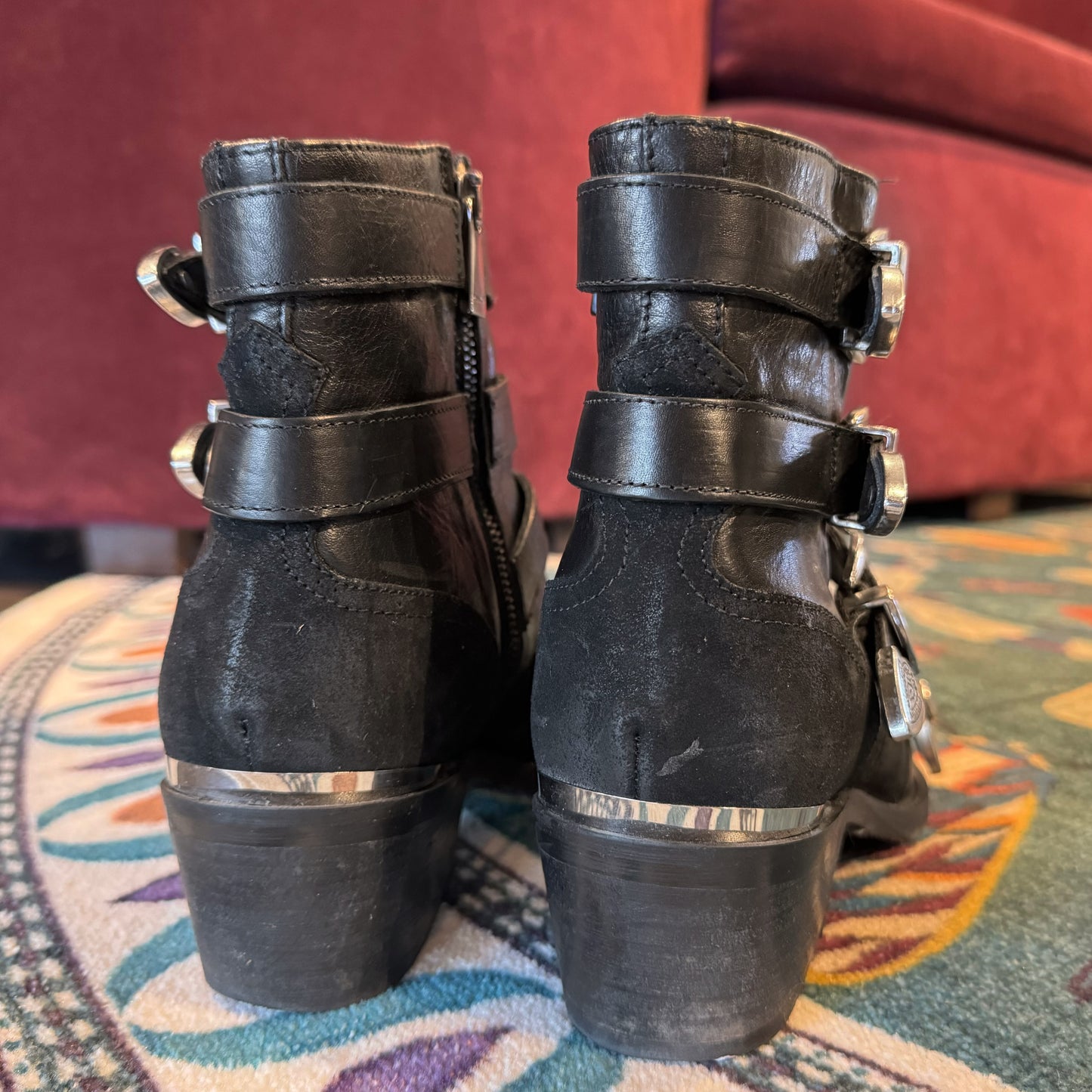 Pinko Western Buckle Boots