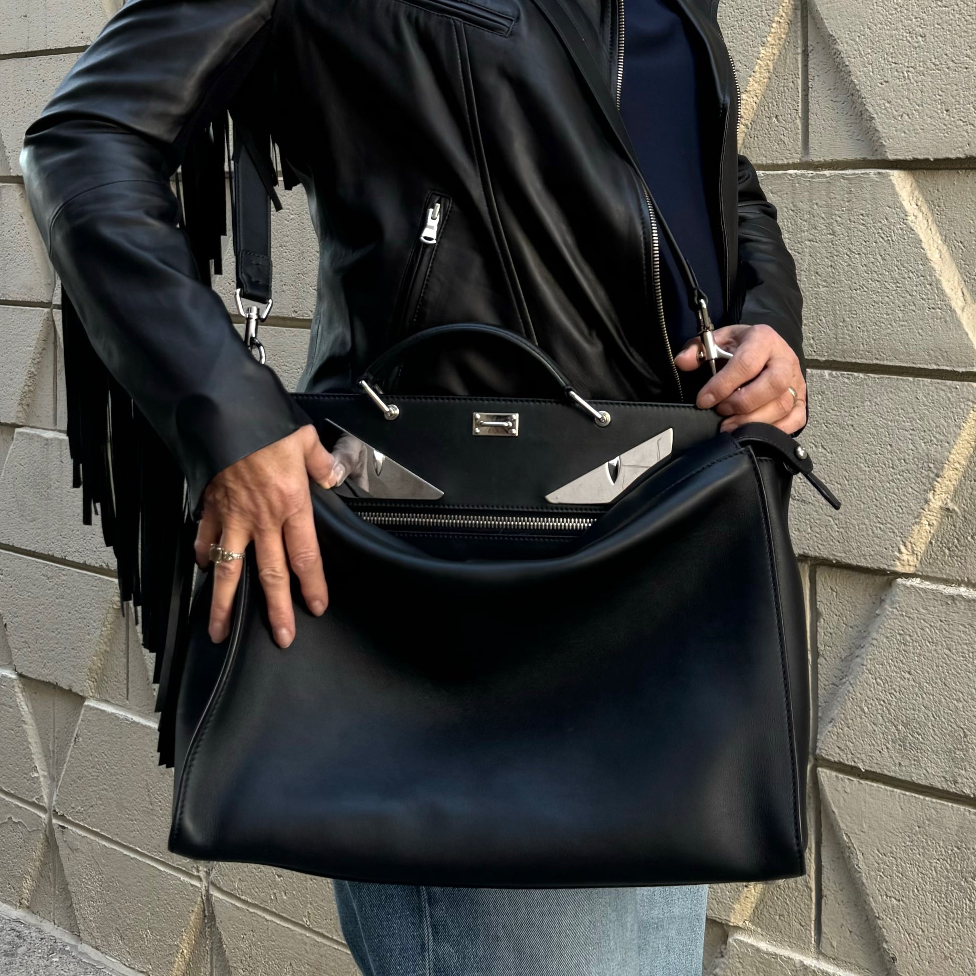 Fendi Peekaboo Bag Fendi Deals Fendi Peekaboo Monster Briefcase