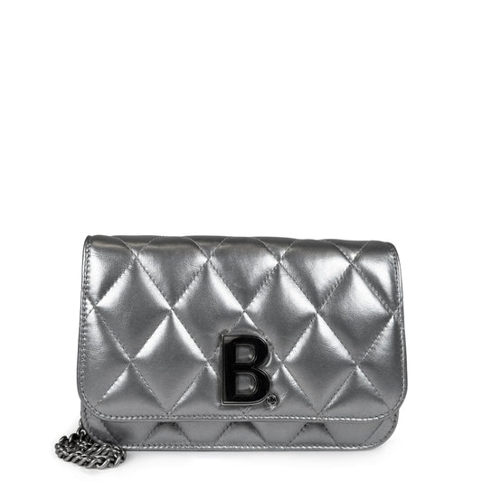 Balenciaga B. Metallic Wallet on Chain
