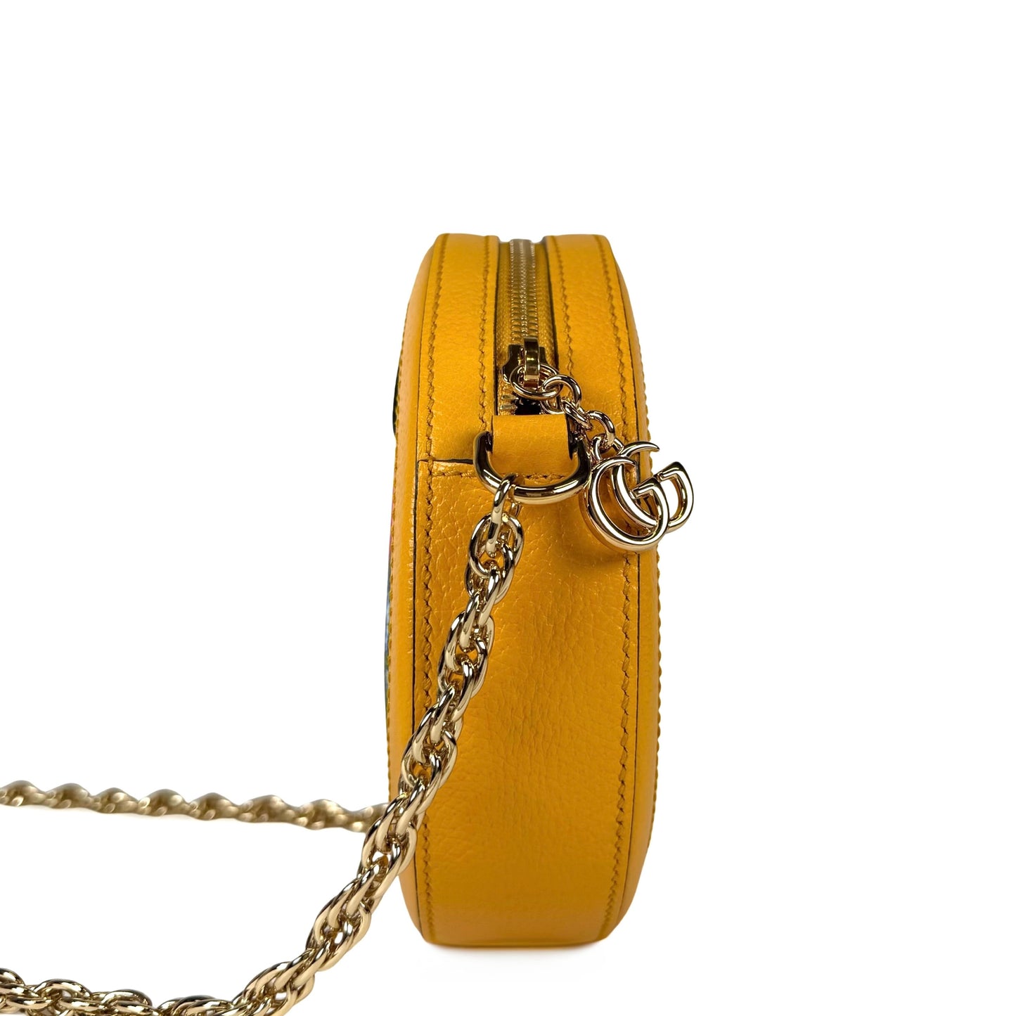 Gucci Ophidia Flora Mini Round Bag