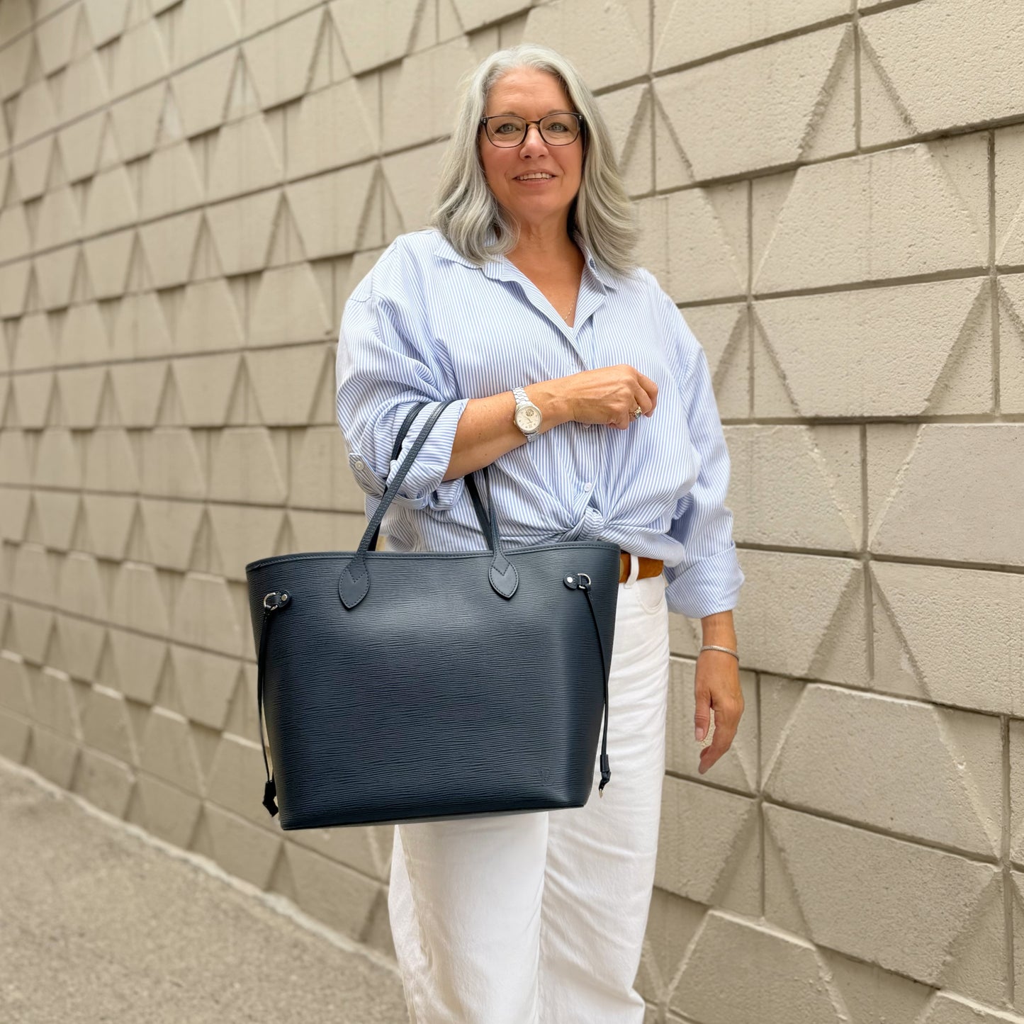 Louis Vuitton Neverfull Epi Leather Bag