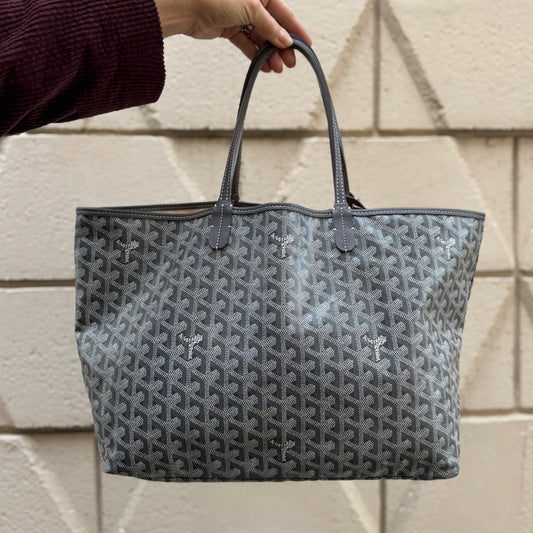 Goyard Saint Louis Grey Goyardine PM Tote