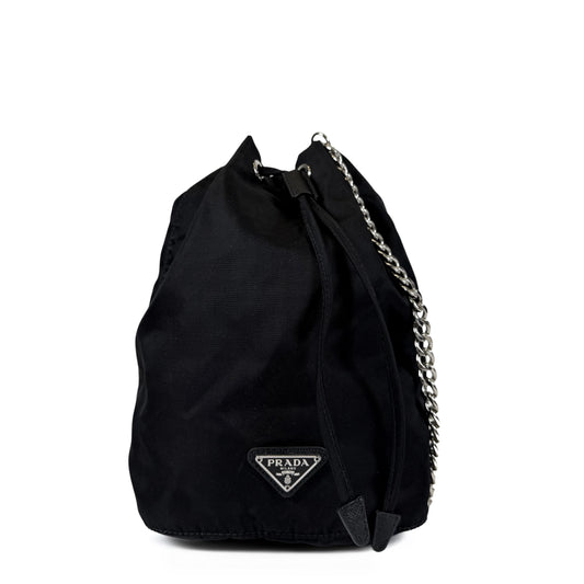 Prada Nylon Mini Drawstring Pouch