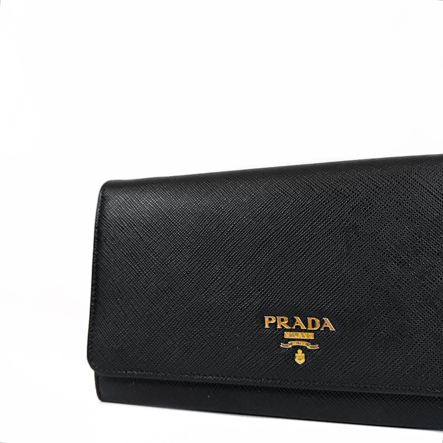 Prada Saffiano Leather Wallet on Chain