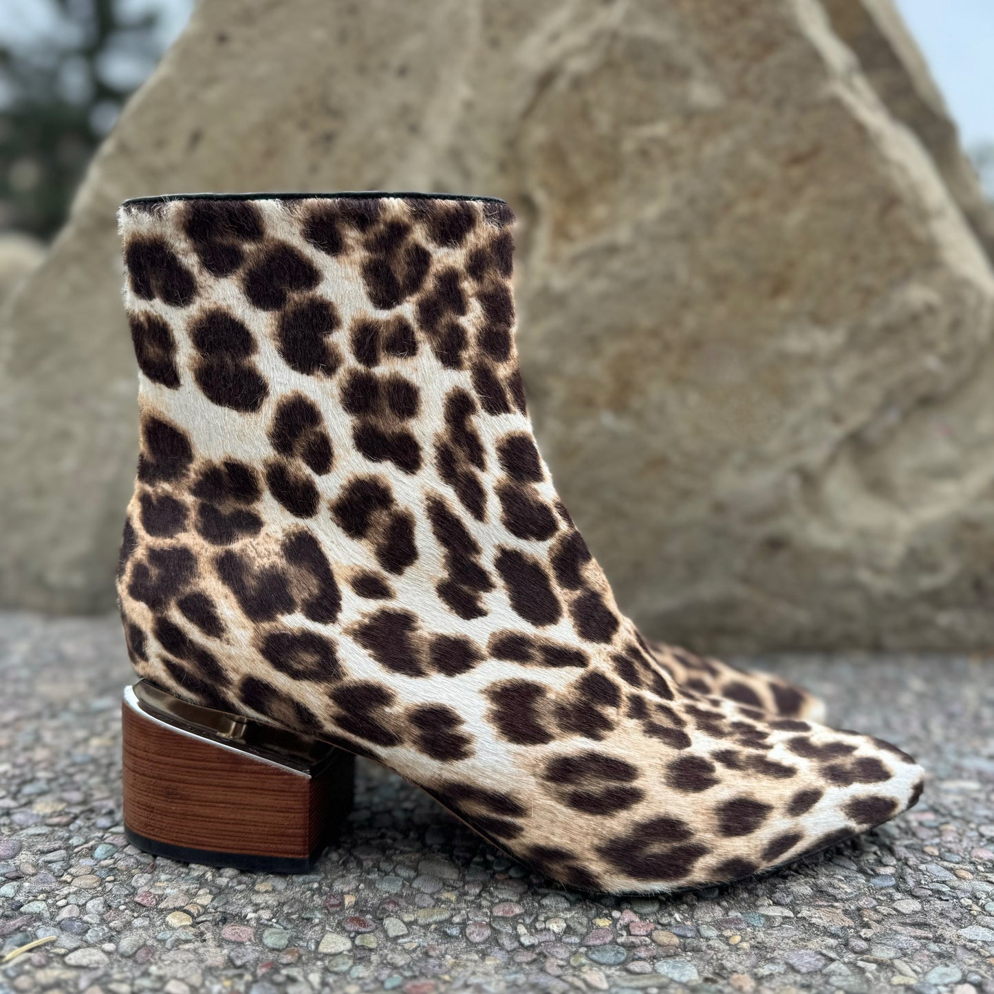 Alexander Wang Jude Leopard Ankle Boots