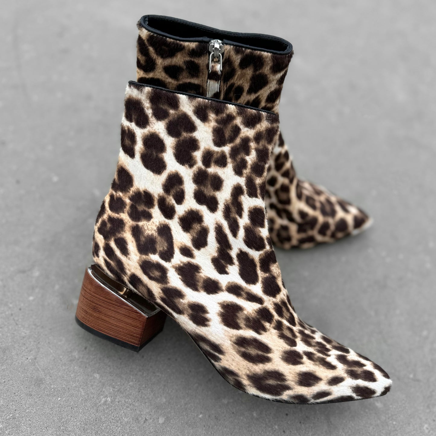 Alexander Wang Jude Leopard Ankle Boots