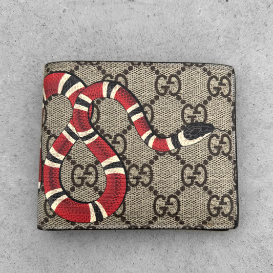 Gucci Kingsnake GG Supreme Wallet