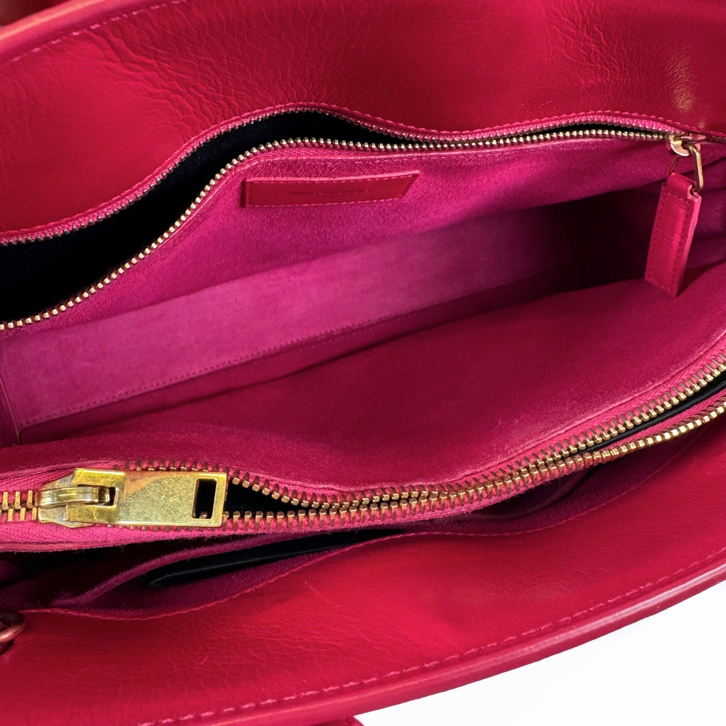 Saint Laurent Sac De Jour Fuchsia Bag