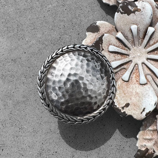 John Hardy Palu Hammered Dome Ring