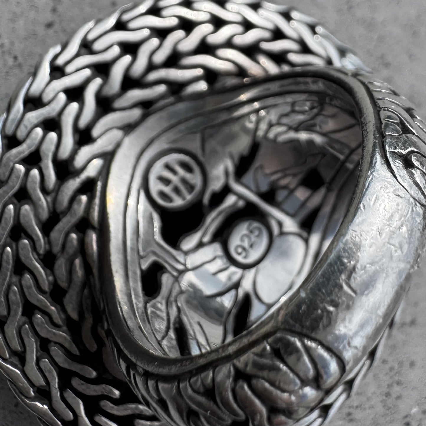 John Hardy Palu Hammered Dome Ring