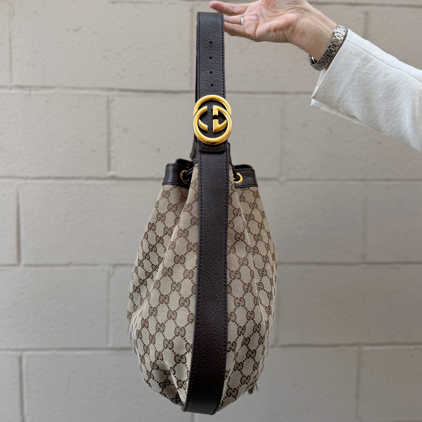 Gucci Drawstring Hobo Bag