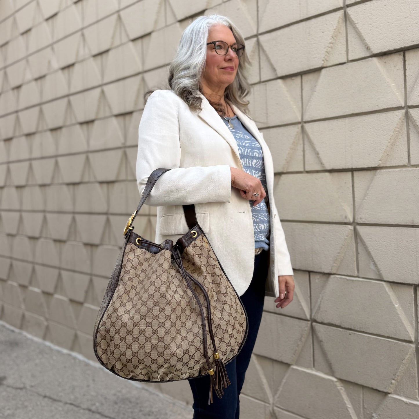 Gucci Drawstring Hobo Bag