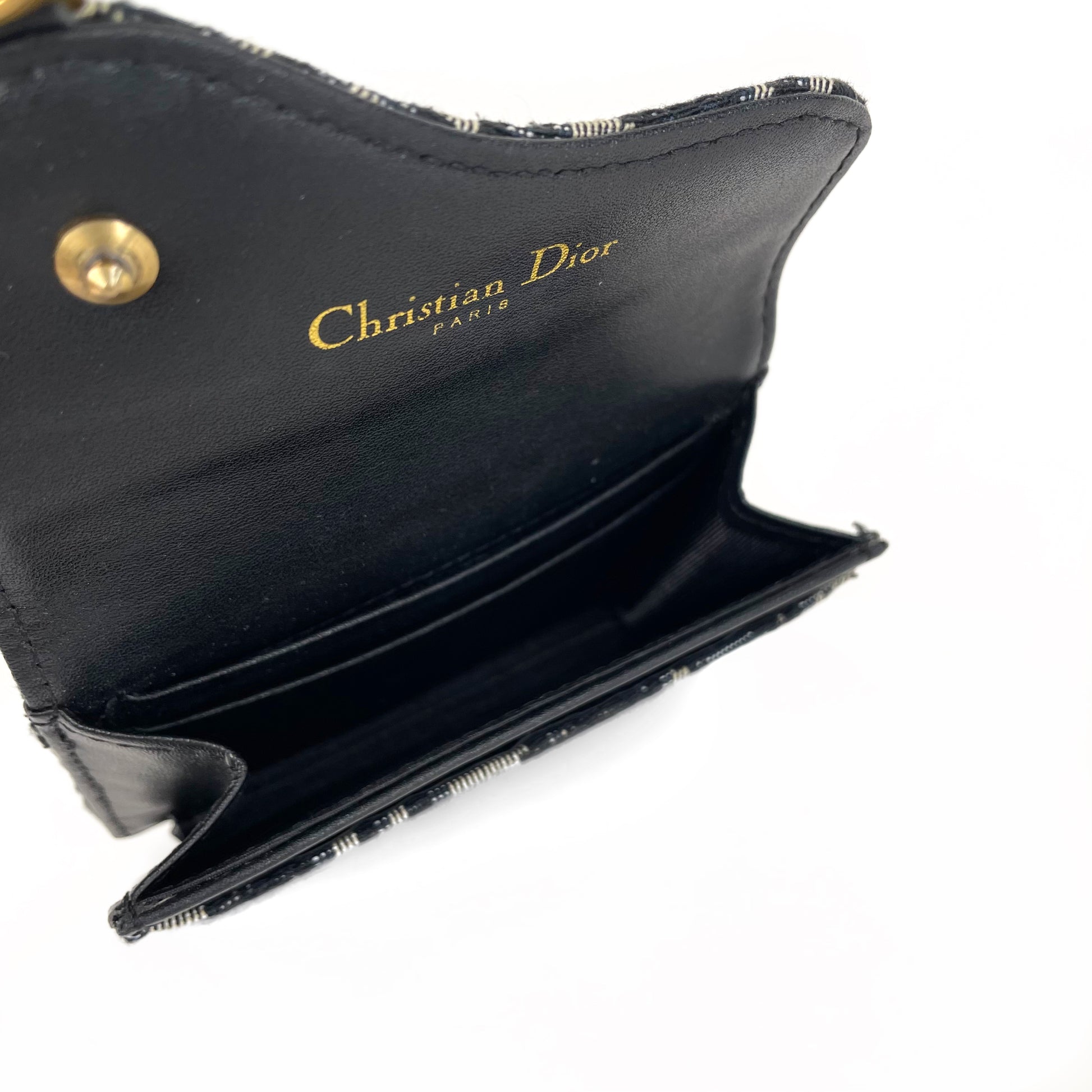 Christian Dior Saddle Card Holder 2023-24FW, Brown, Inventory Check Required