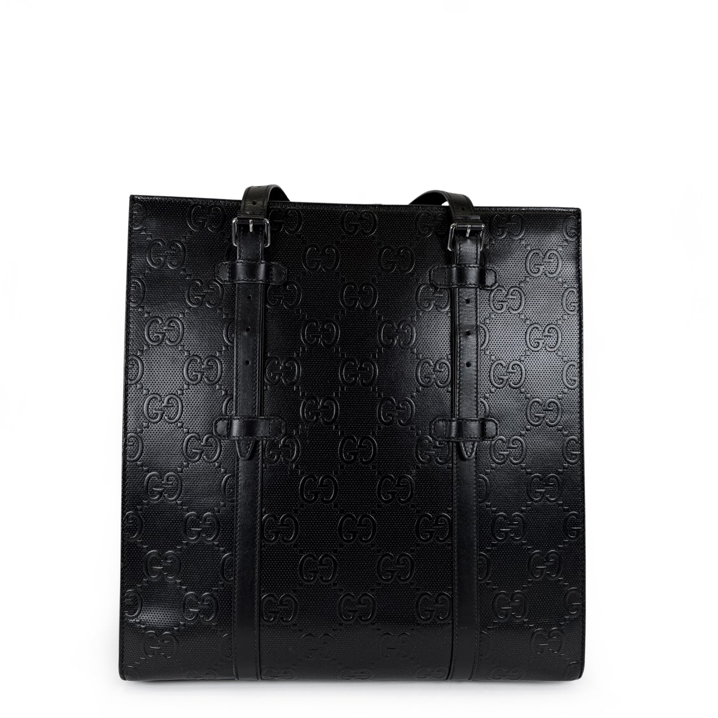 Gucci GG Embossed Leather Tote Bag