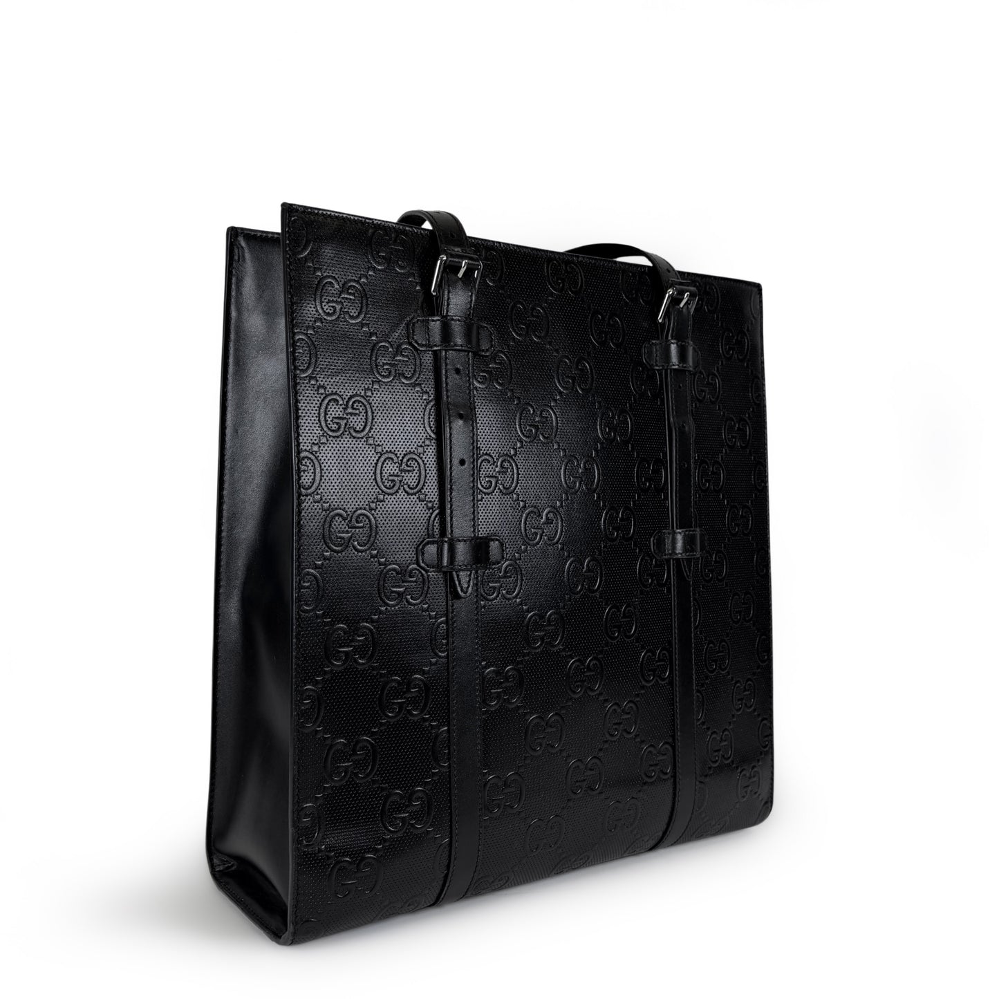 Gucci GG Embossed Leather Tote Bag