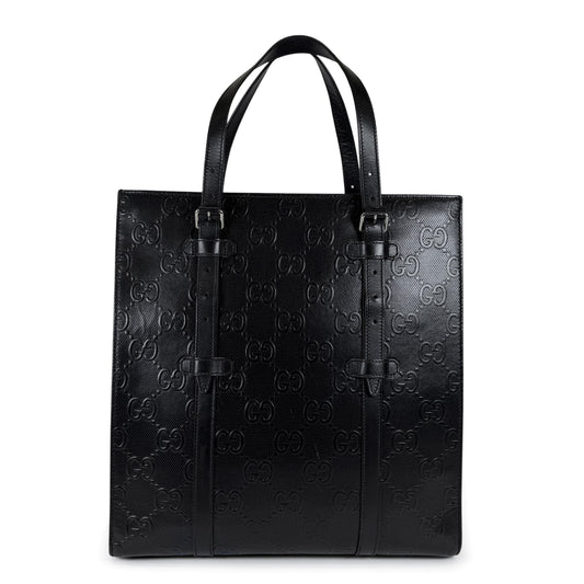 Gucci GG Embossed Leather Tote Bag
