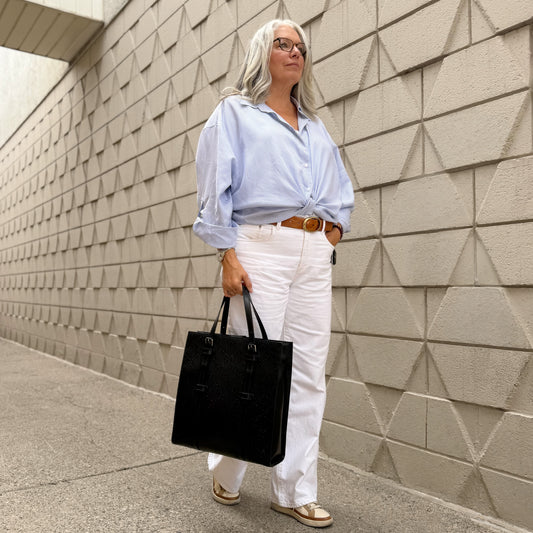 Gucci GG Embossed Leather Tote Bag
